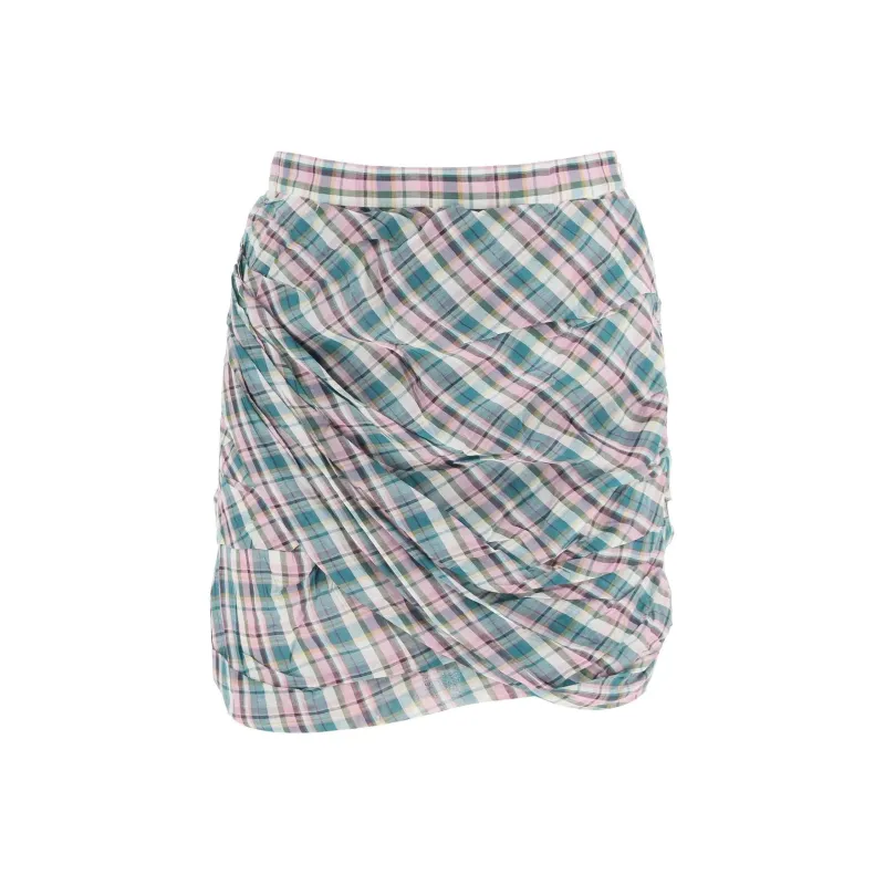 ISABEL MARANT ETOILE Birdy Checked Mini Skirt-0