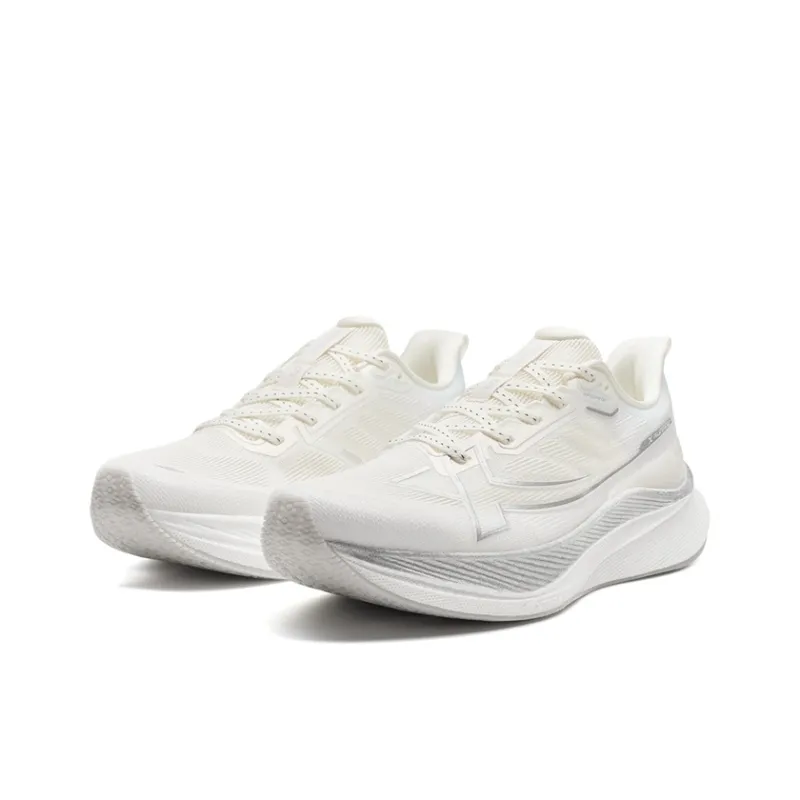 XTEP 2000km 3.0 Running Shoes Women's Low Top Sail White, Silver-2