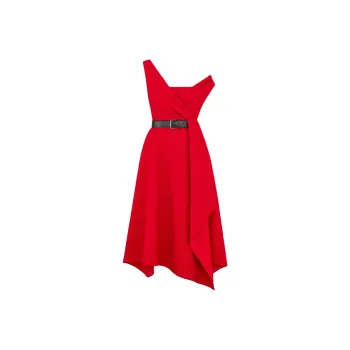 DIOR Sleeveless Dress Women's Red
