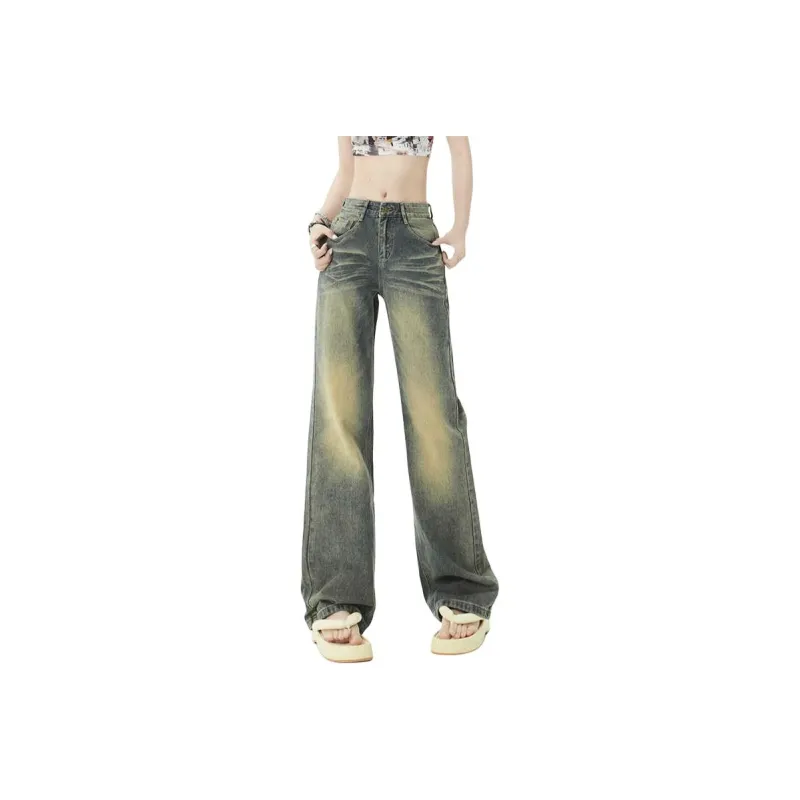 SONGS ALONG Jeans Women's Vintage-0