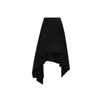 MEIYANG Casual Long Skirts Women's Black