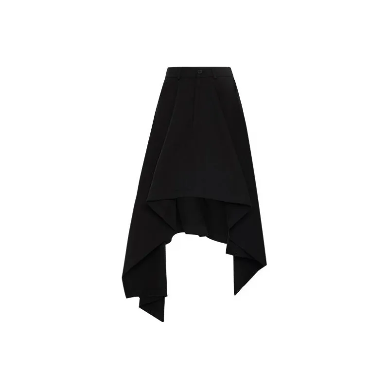 MEIYANG Casual Long Skirts Women's Black-0