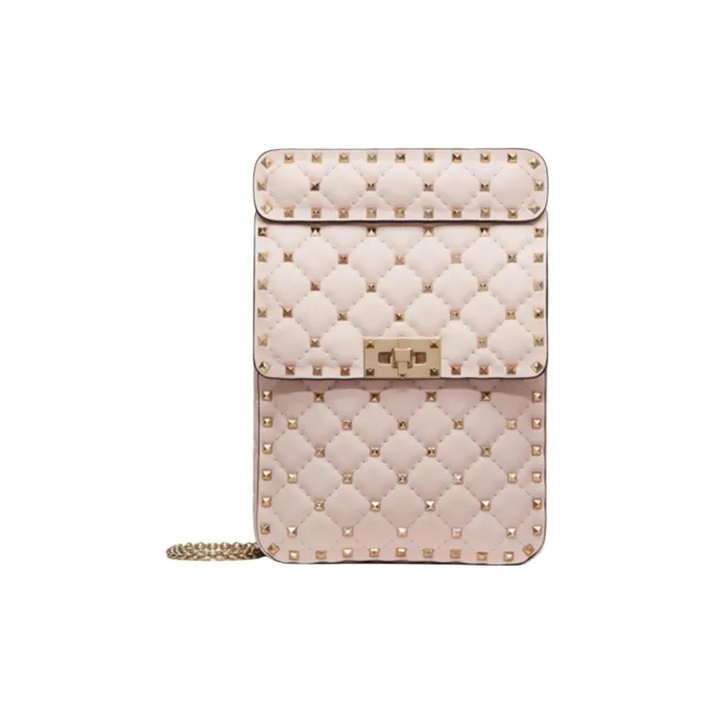 Valentino Leather Handbag Shoulder Bag Crossbody Bag Women's Pink-0