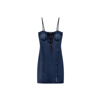 CHUU Slip Dresses Women's Denim Blue