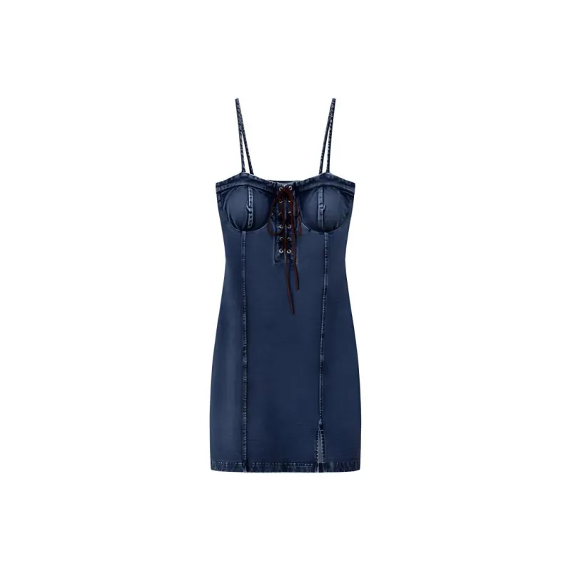 CHUU Slip Dresses Women's Denim Blue-0