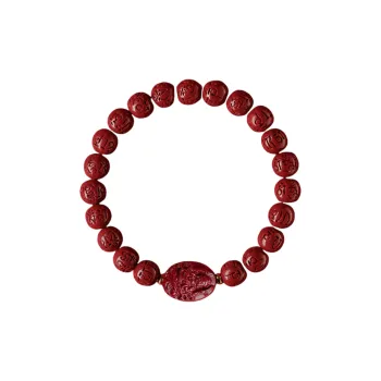 ZHIZUO Natural Cinnabar Bracelets Unisex