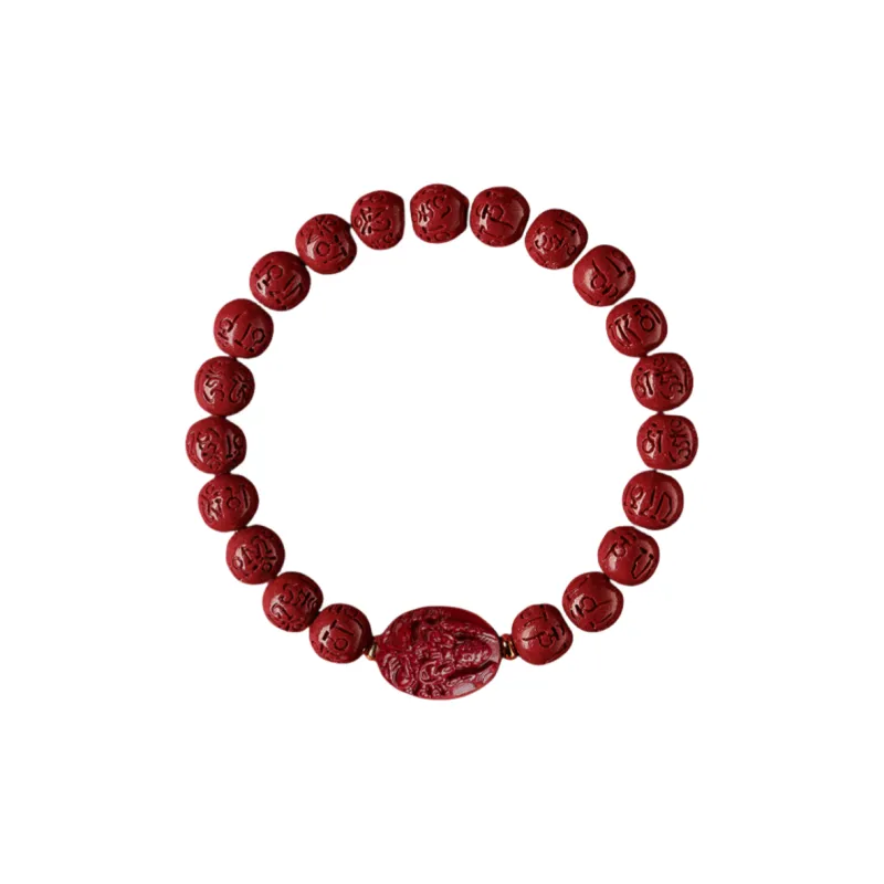 ZHIZUO Natural Cinnabar Bracelets Unisex-0