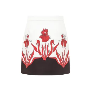 MOSCHINO Floral Print Mini Skirt