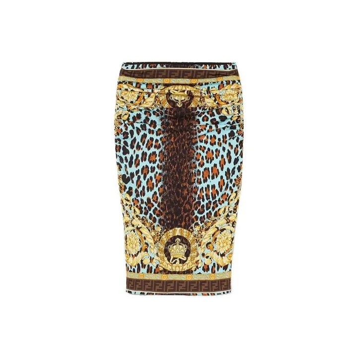 VERSACE x FENDI Collaboration SS22 Skirt Women's Multicolor-0
