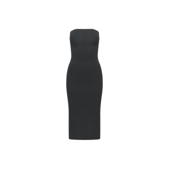 ARITZIA Contour Contour Midi Tube Dress Sleeveless Dress Women's BLACK/Black