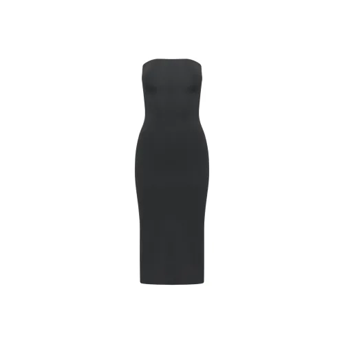 ARITZIA Contour Contour Midi Tube Dress Sleeveless Dress Women's BLACK/Black