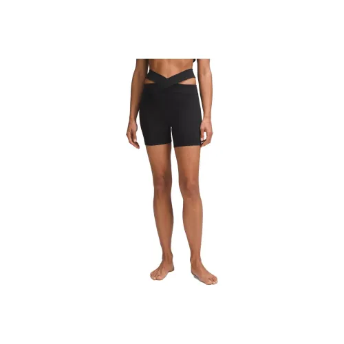 Lululemon Sports Shorts Satin Women's Black