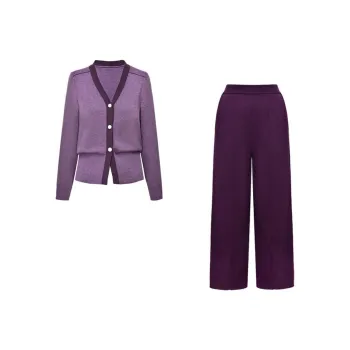 DIFFIE RIEGER Casual Suit Women's Purple
