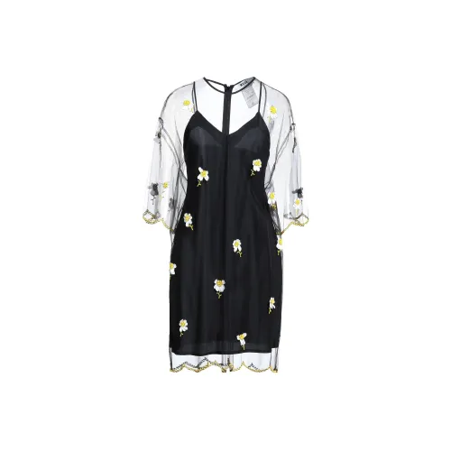 MSGM 블랙 여성 긴팔 원피스