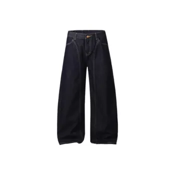 YINLEI Jeans Unisex Denim Blue