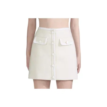 Self-portrait Casual Short Skirts Women's White