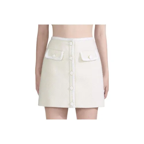 Self portrait Casual Short Skirts Women's White
