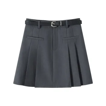 TOUCH Casual Short Skirts Women's Dark Gray