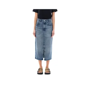 ISABEL MARANT ETOILE High Waist Front Slit Skirt