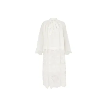 Zimmermann Long Sleeved Dress Women's Ivory White