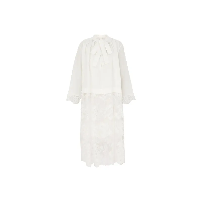 Zimmermann Long Sleeved Dress Women's Ivory White-0