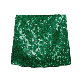 ZARA Casual Short Skirts Women's Green