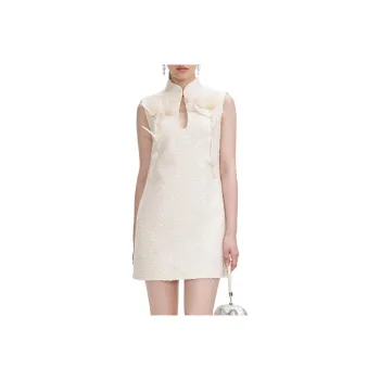 Self portrait Boucle Flower Motif Mini Dress
