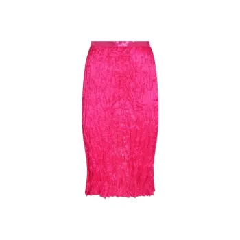 Acne Studios Runched Detailed Satin Skirt