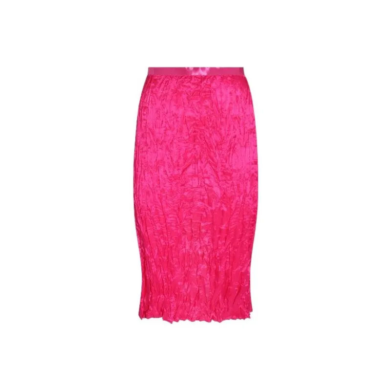 Acne Studios Runched Detailed Satin Skirt-0