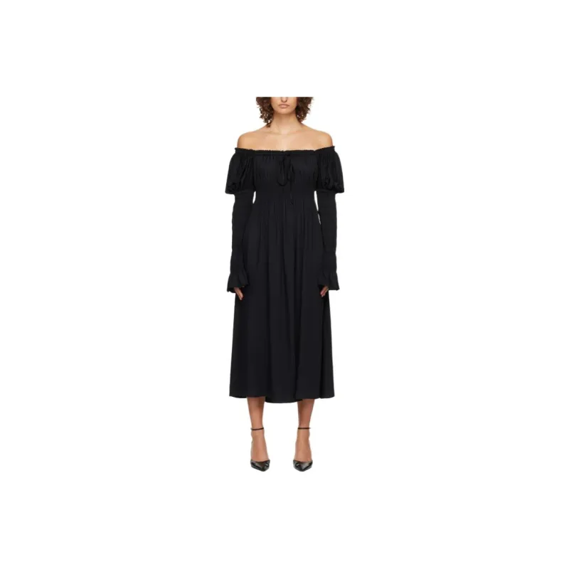Sleeper Long Sleeved Dresses Women's Black-0