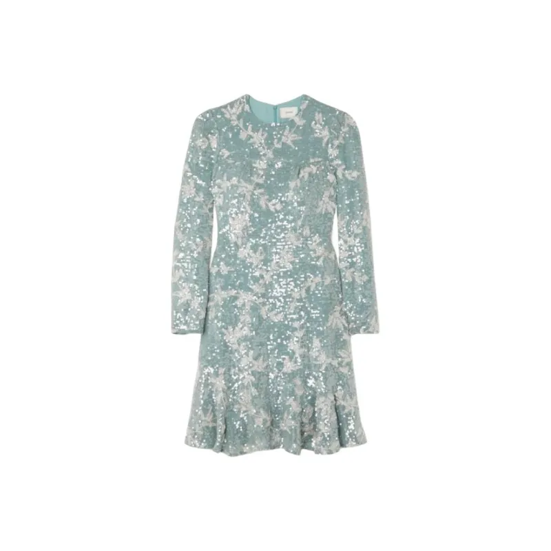 Erdem Long Sleeved Dresses Women's Blue-0