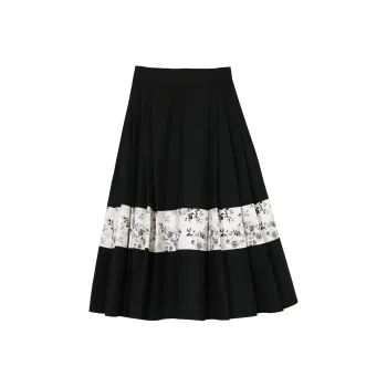 Fstudio Casual Long Skirt Women's Black