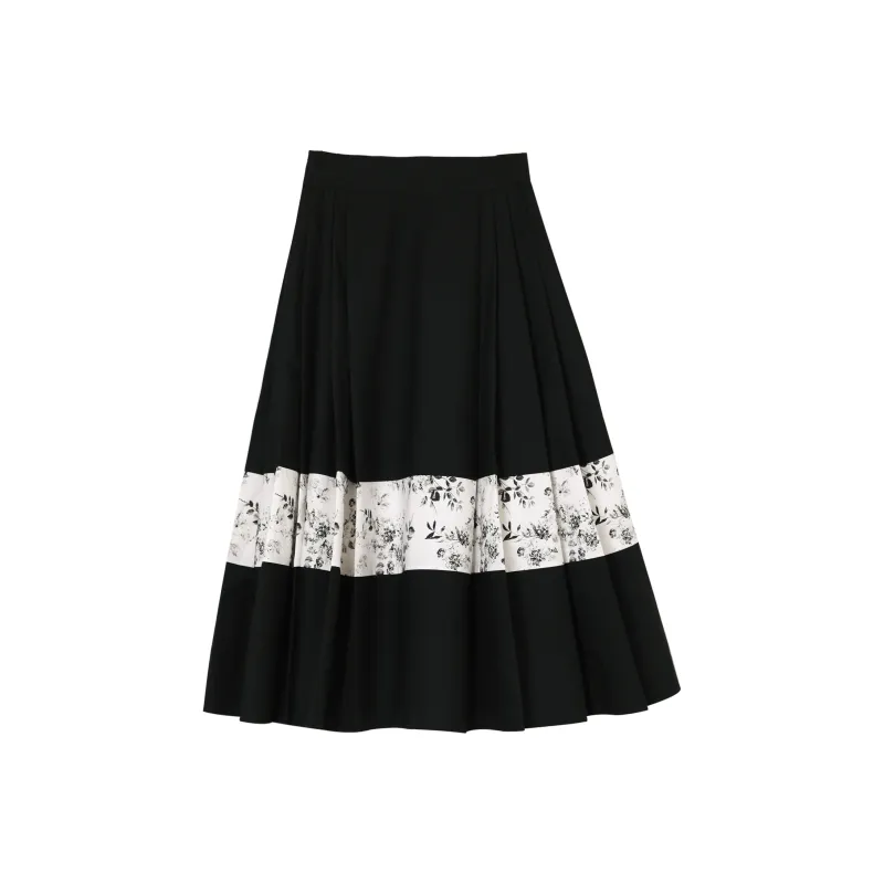 Fstudio Casual Long Skirt Women's Black-0