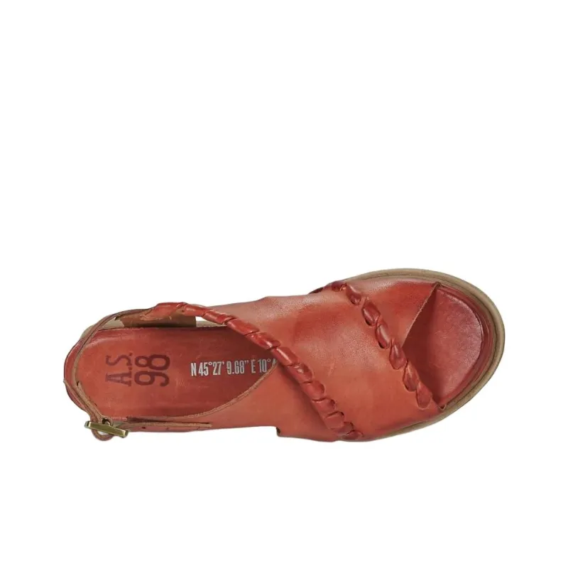 AirStep LAGOS 2.0 COUTURE One Strap Sandals 6cm Women's Red-5