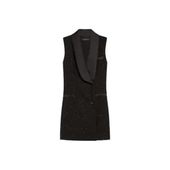 MaxMara Eiffel Embellished Sleeveless Dress