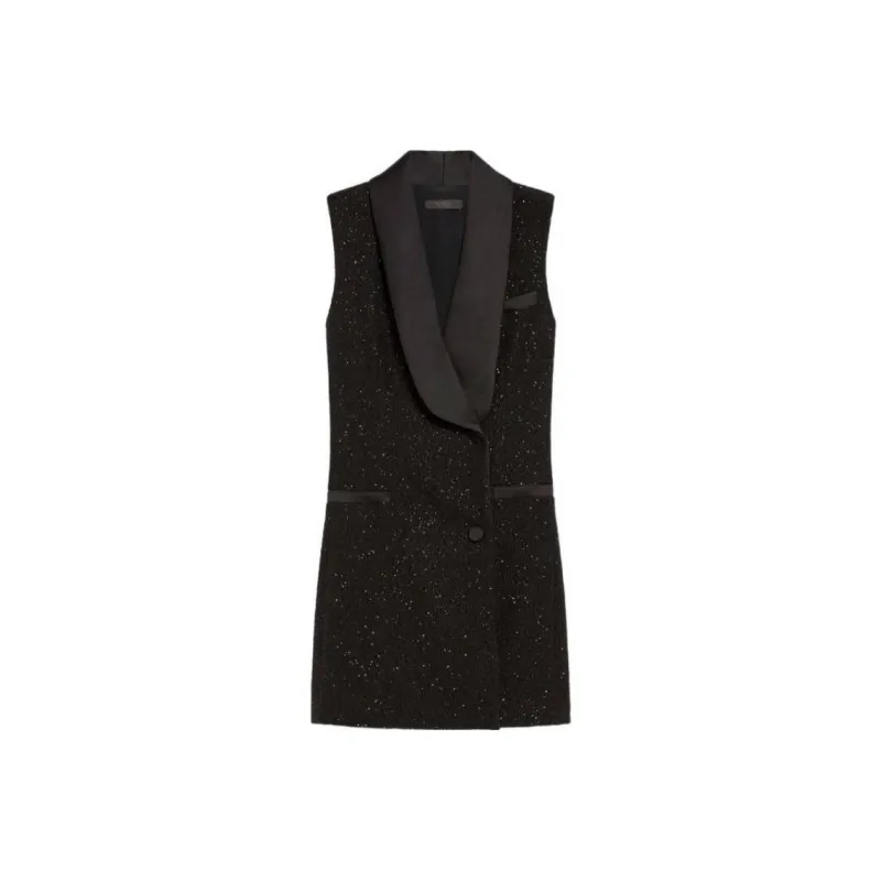 MaxMara Eiffel Embellished Sleeveless Dress-0