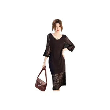 【dme】 Long Sleeved Dresses Women's Black