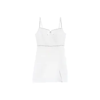 Bebe Slip Dress Women's Raw White
