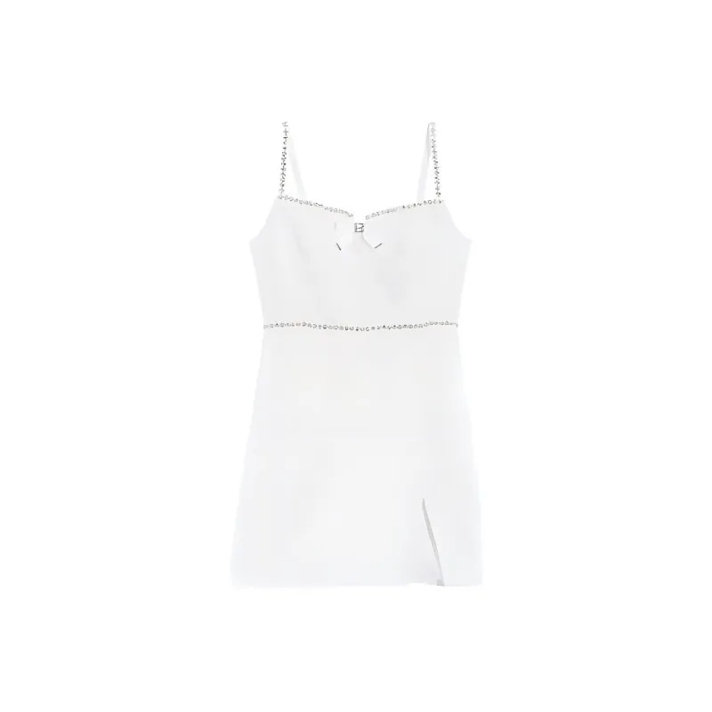 Bebe Slip Dress Women's Raw White-0