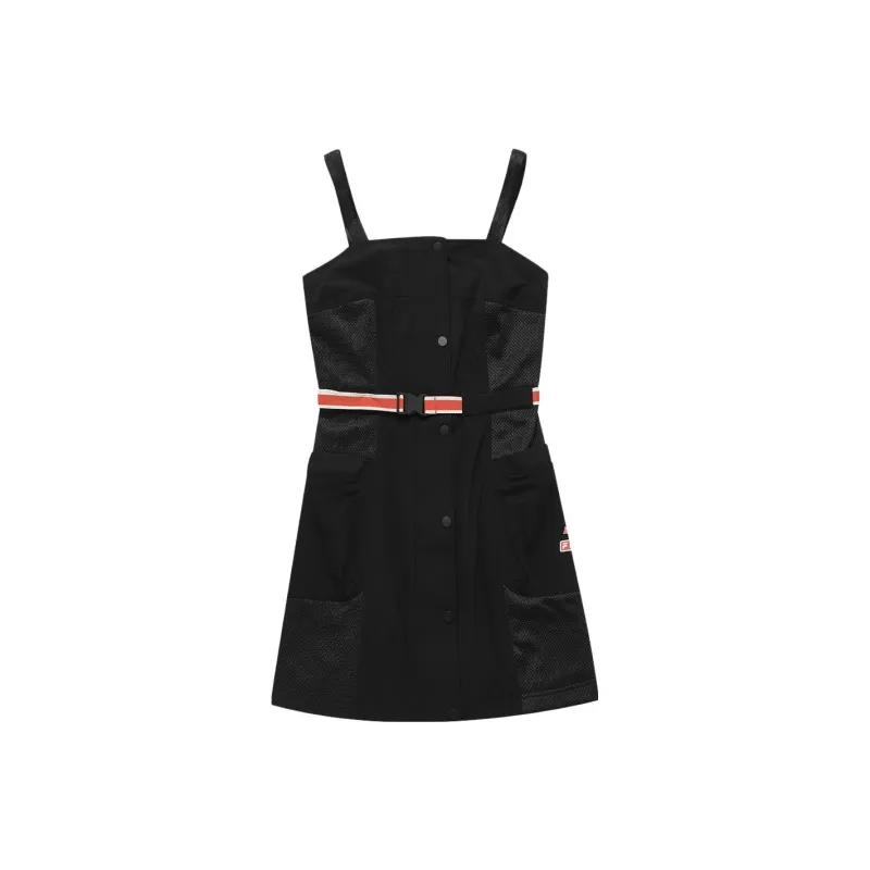 FILA FUSION BEP Casual Long Skirt Women's Black-0