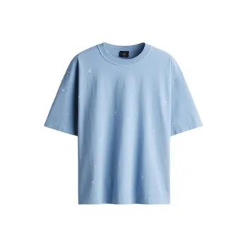 H&M T Shirts Unisex Blue/Splash