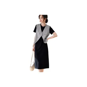 XWI Skirt Set Women's Black With Gray
