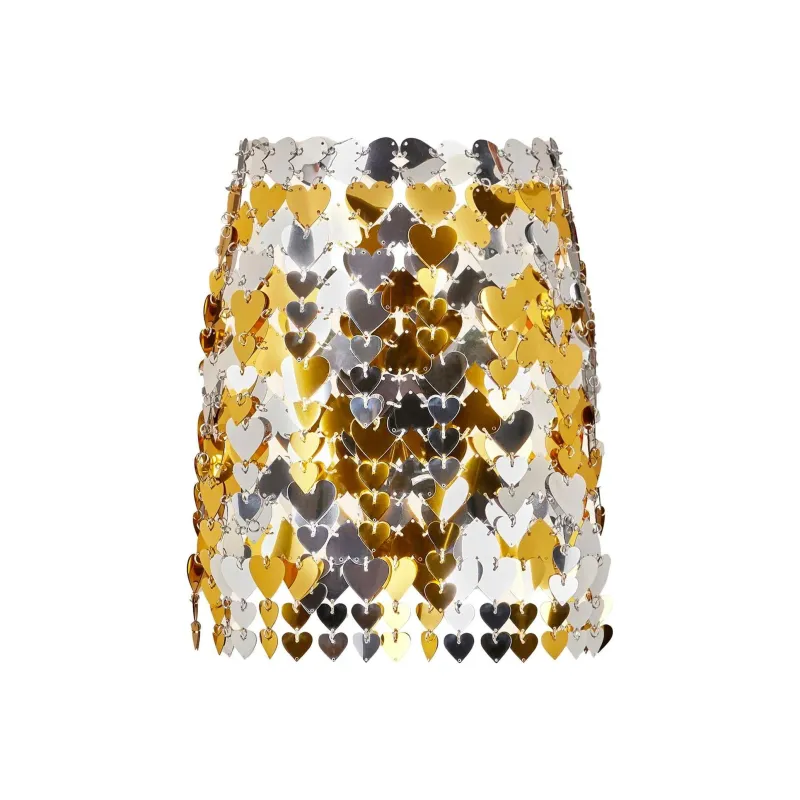 Paco Rabanne Paillette Detailed Mini Skirt 'Silver'-0