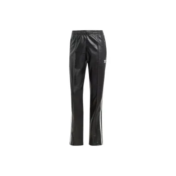 Adidas Originals Premium Faux Leather SST Luxe Athletic Trousers Women's Black
