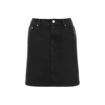 A.P.C Denim Short Skirts Women's Black