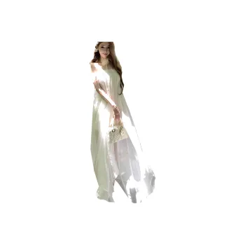 Mu Xiao Xin Sleeveless Dress Women's White