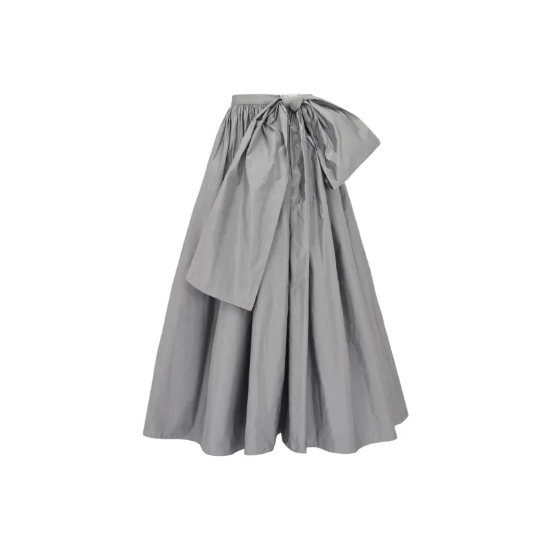Alexander McQueen SS24 Casual Long Skirts Women's Silver-0