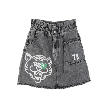 LALABOBO Denim Short Skirts Women's Black
