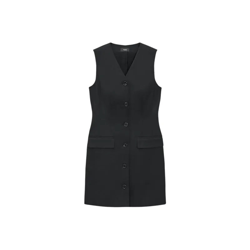 THEORY Blazer style Sleeveless Mini Dress-0