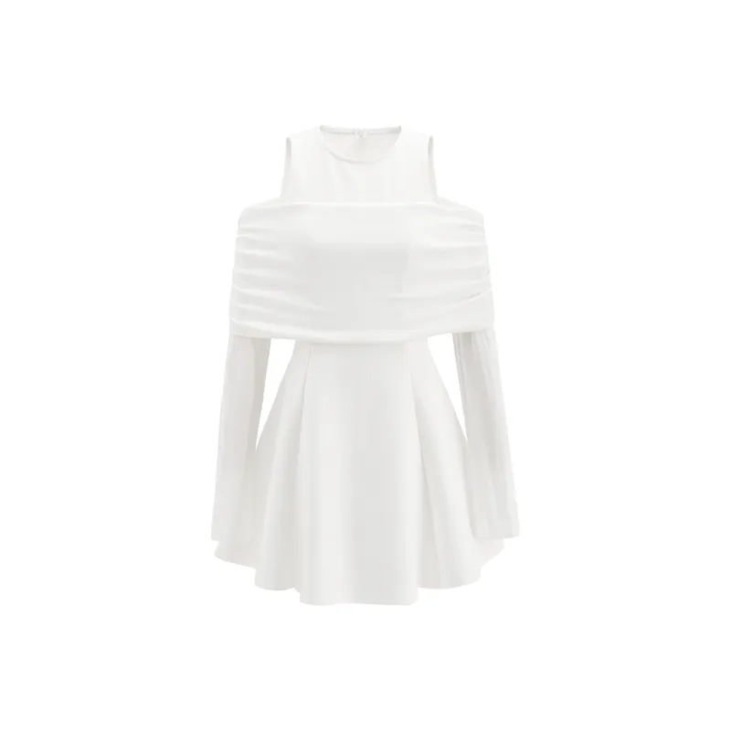 MISSHONEY MH Long Sleeved Dress Women's White-0